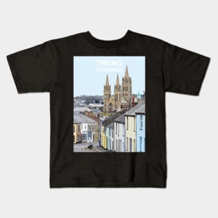 Truro Cornwall. Cornish gift. Kernow fishing harbour Kids T-Shirt